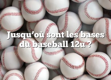 Jusqu’où sont les bases du baseball 12u ?